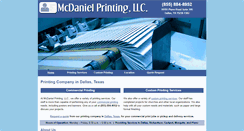 Desktop Screenshot of mcdanielprinting.com